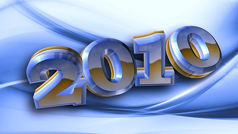 3D Numbers 2010 — Blue