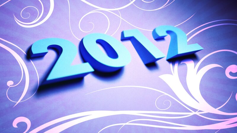 3D Numbers 2012 — Purple