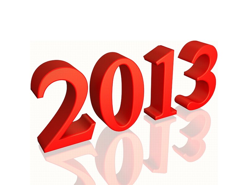 3D Numbers 2013 — Red, Neutral