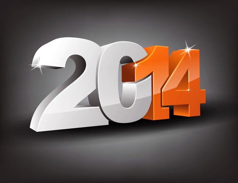 3D Numbers 2014 — White