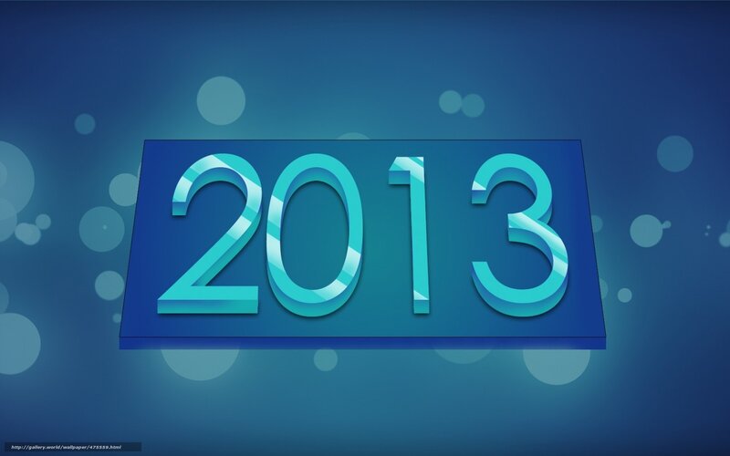 3d Numbers on Blue Background