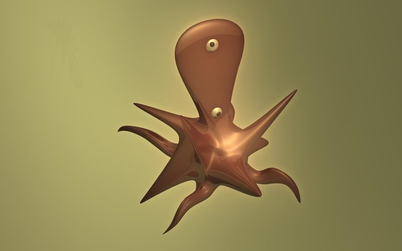 3D octopus sculpture