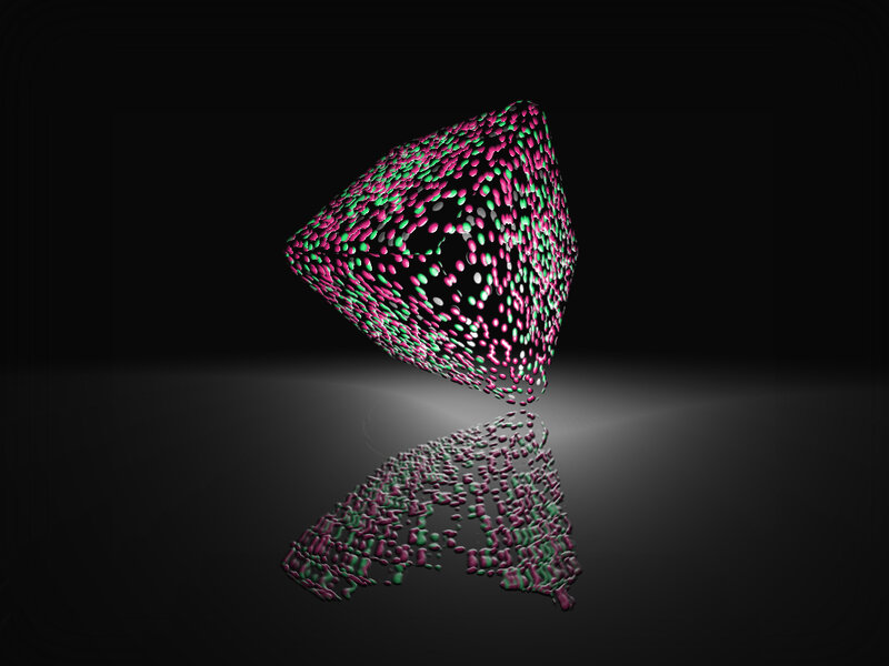 3d Particle Cube