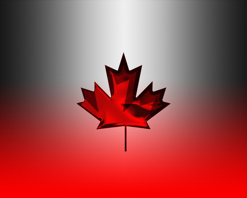 3D red maple leaf