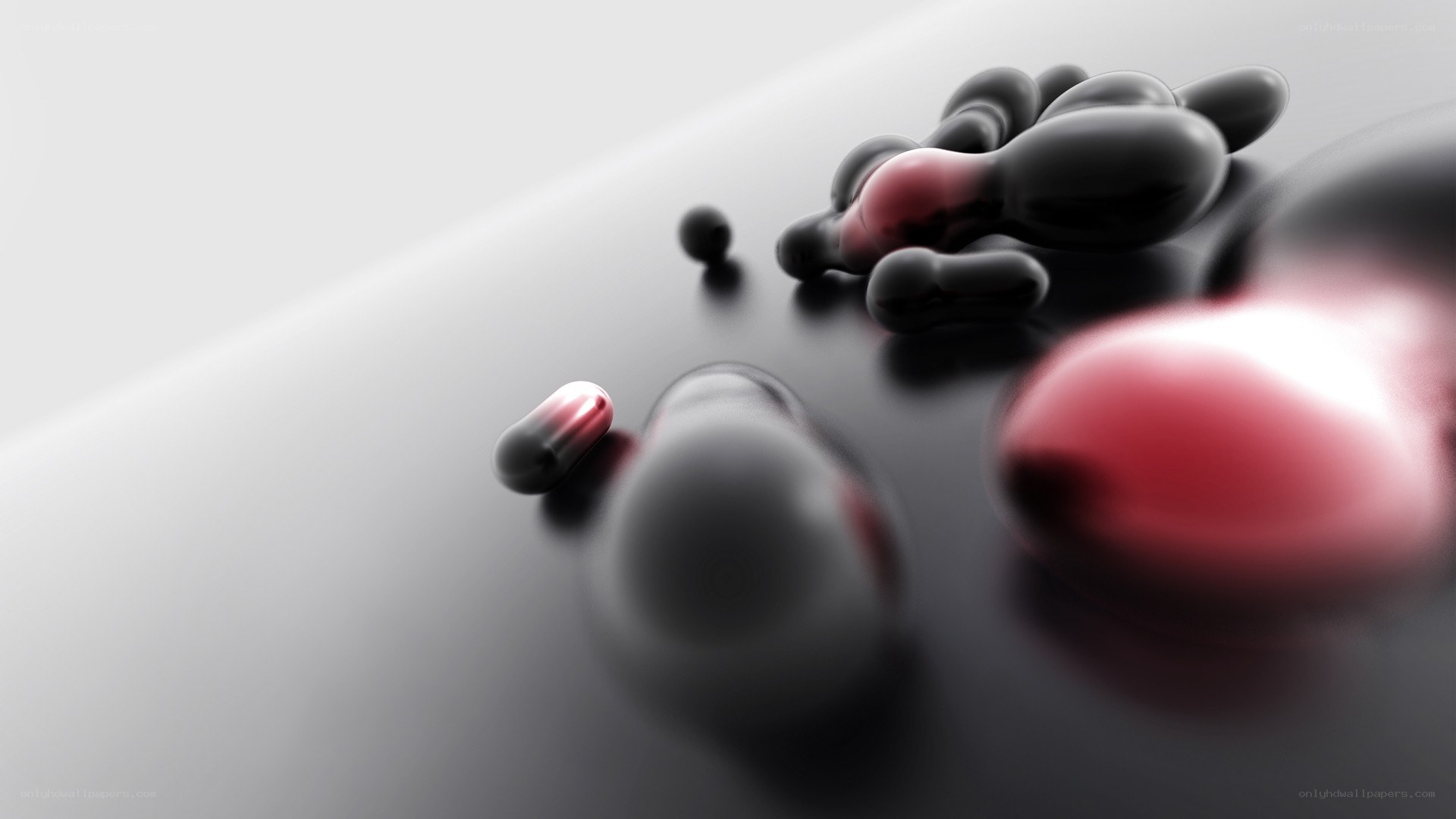 3D render of capsules