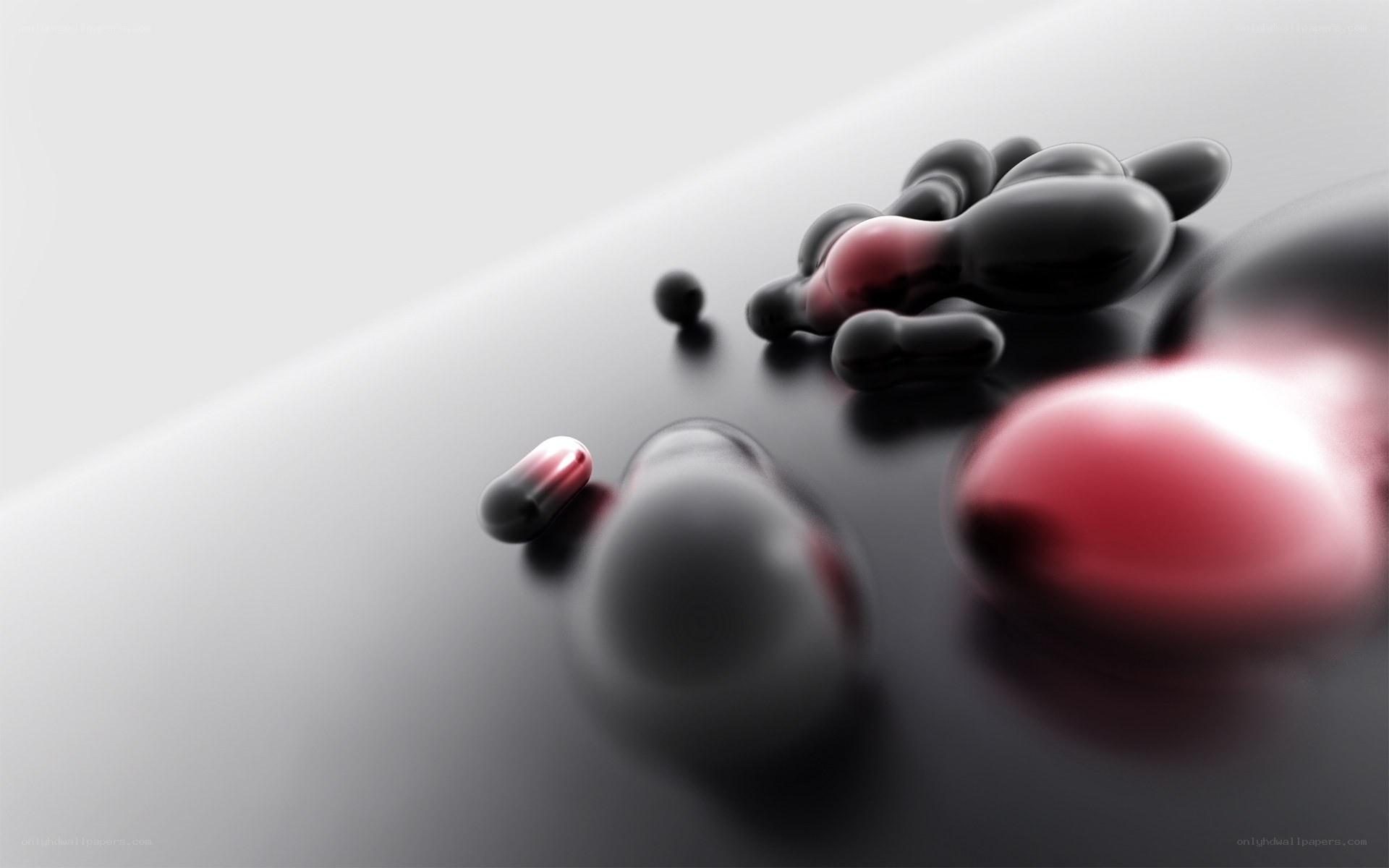 3D render of capsules