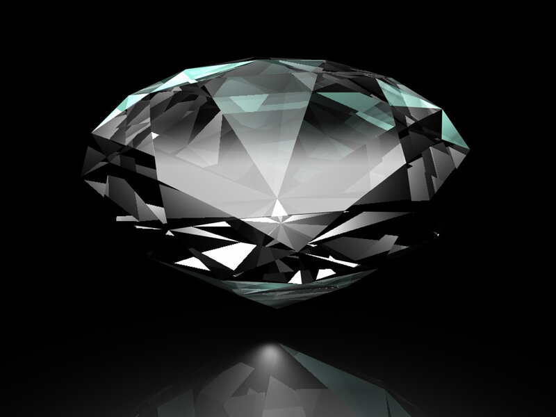 3D rendered diamond gemstone