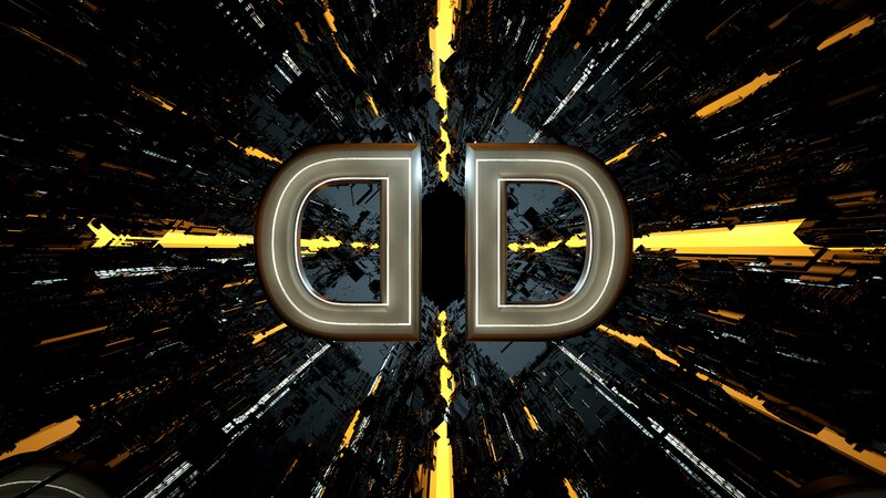 3d Rendered Letters — Black, Dramatic
