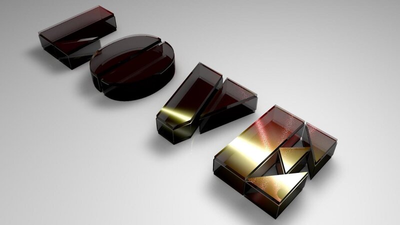 3d Rendered Letters — Black