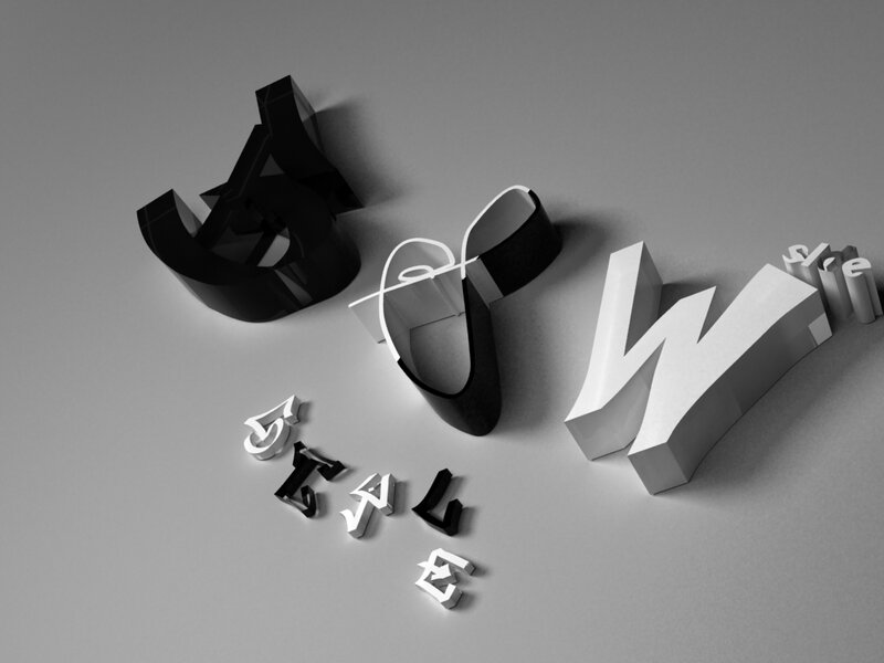 3d Rendered Letters