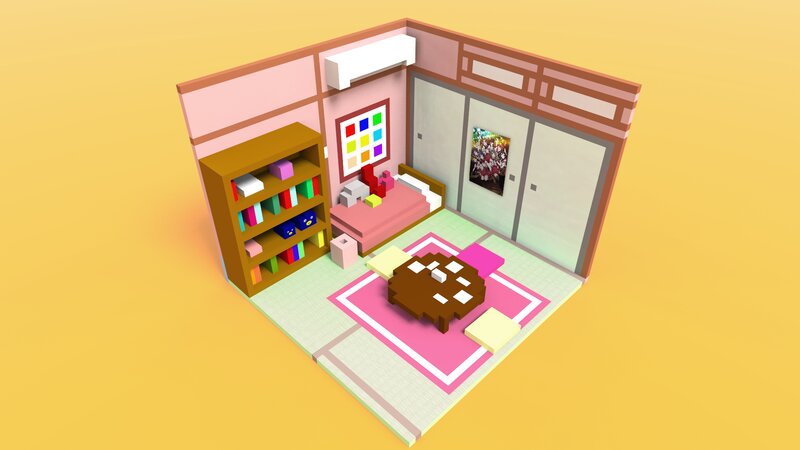 3d-rendered Room