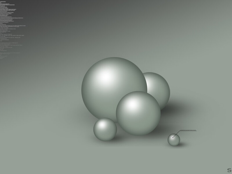 3D rendered spheres