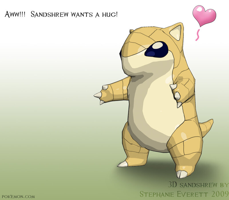 3D Sandshrew Character