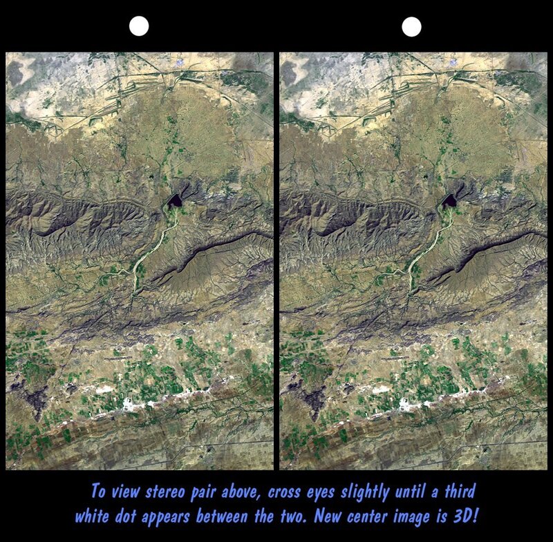 3D satellite stereo view