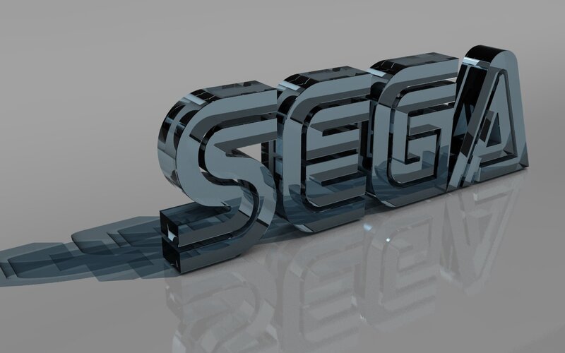 3D SEGA logo model