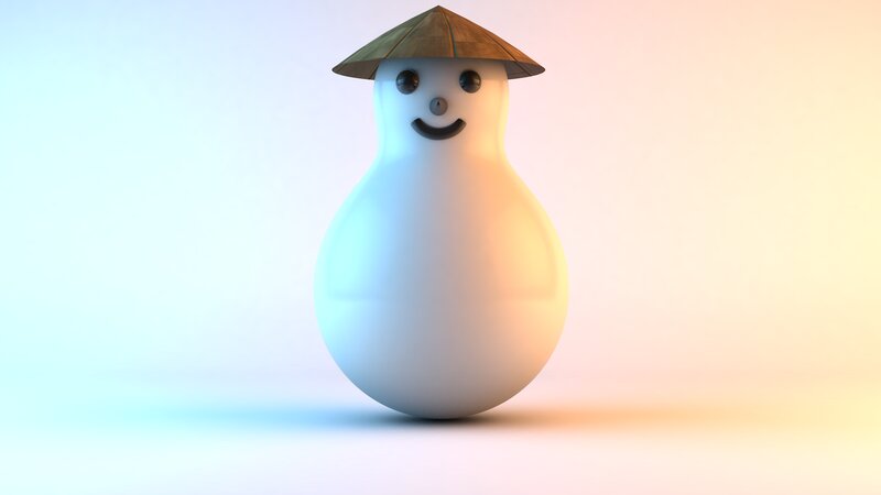 3d Snowman Figure