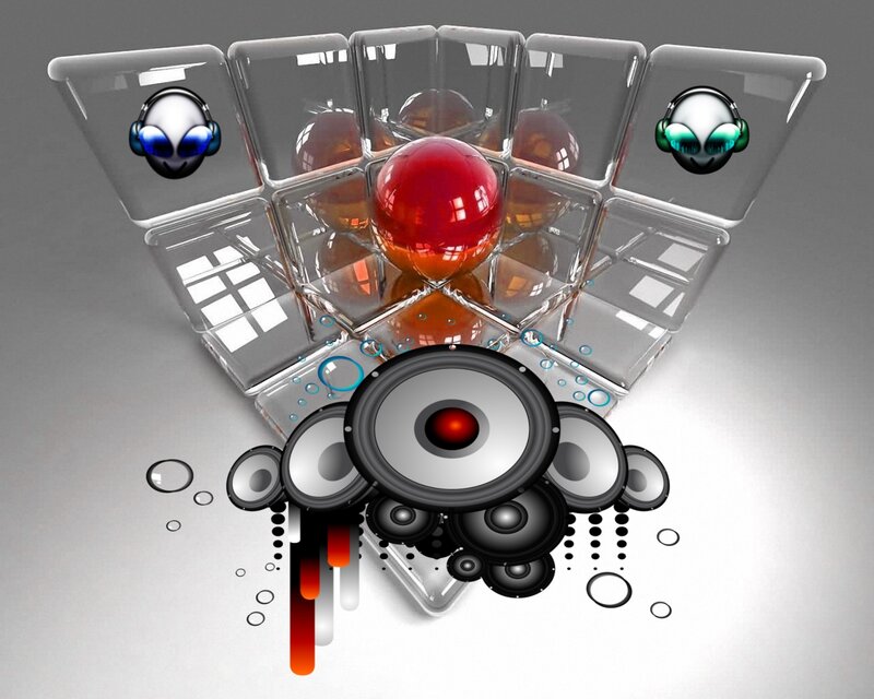 3d Speaker and Alien Heads