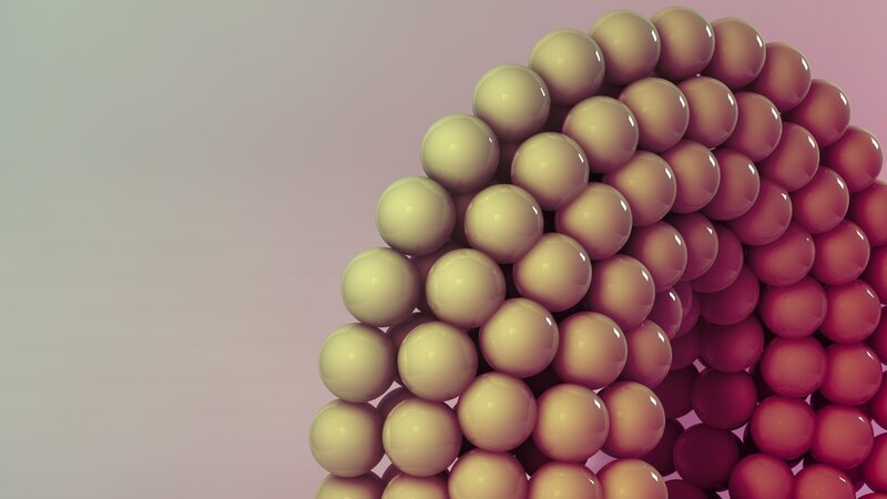 3D sphere cluster gradient