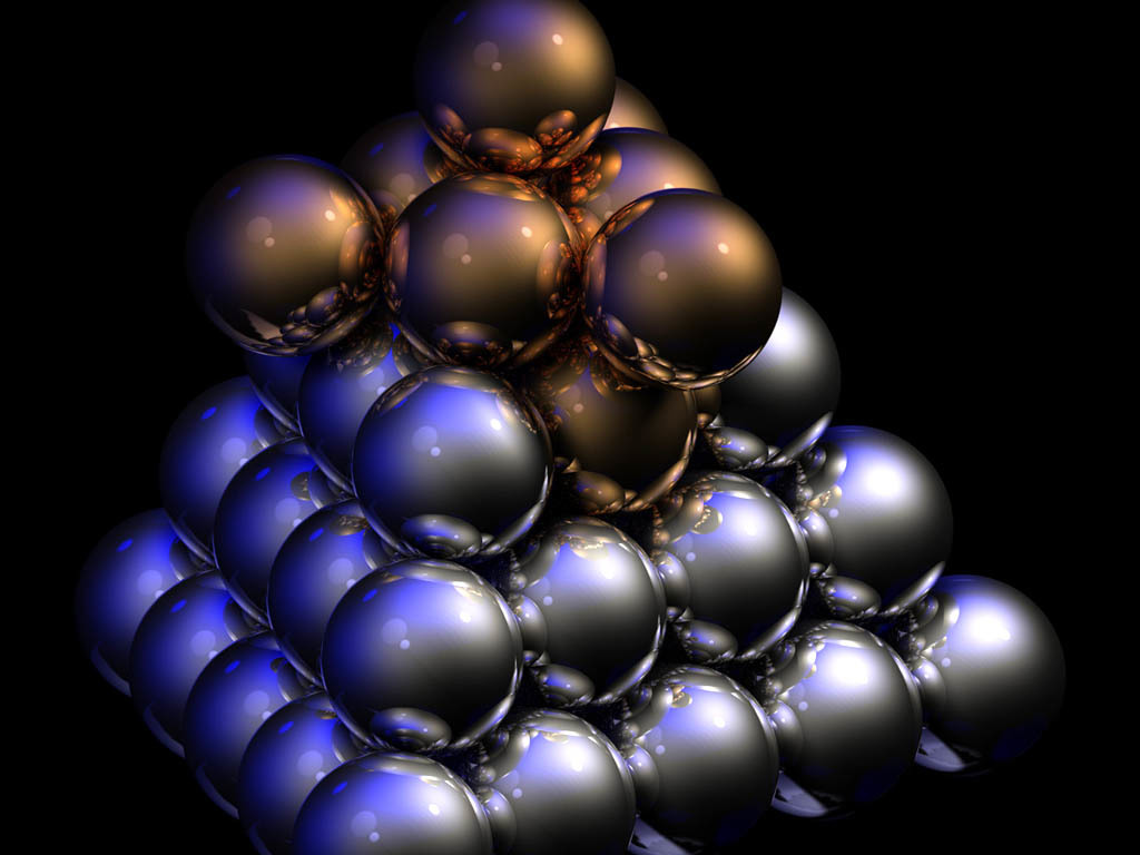 3D sphere cluster structure