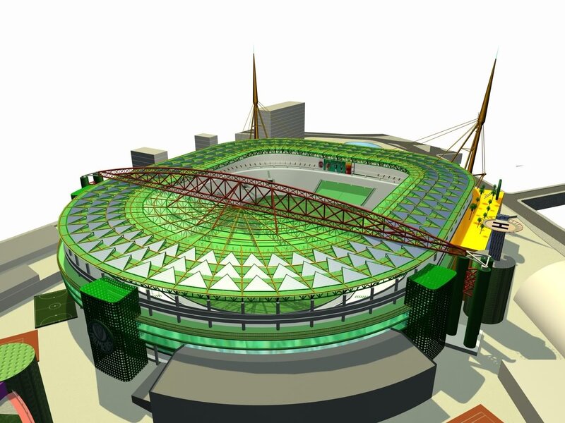 3D stadium design model