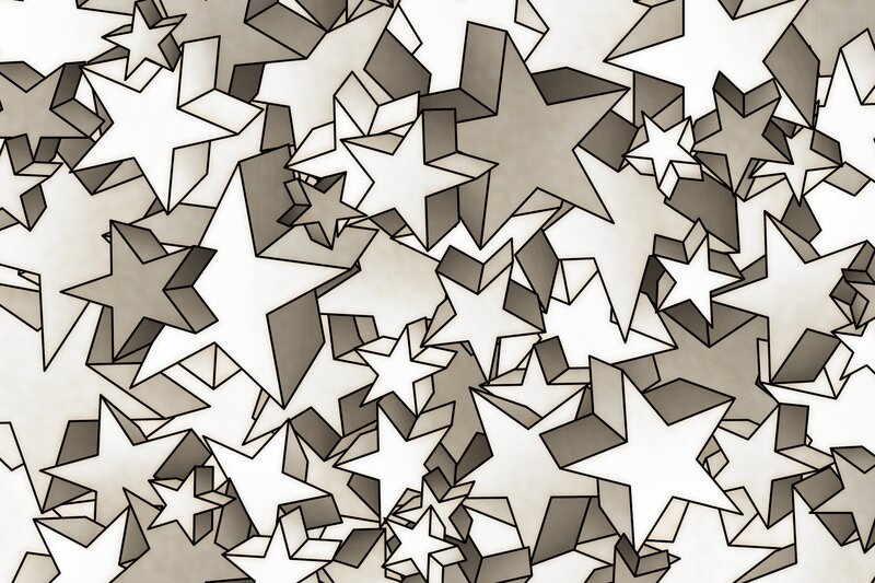 3d Stars Pattern