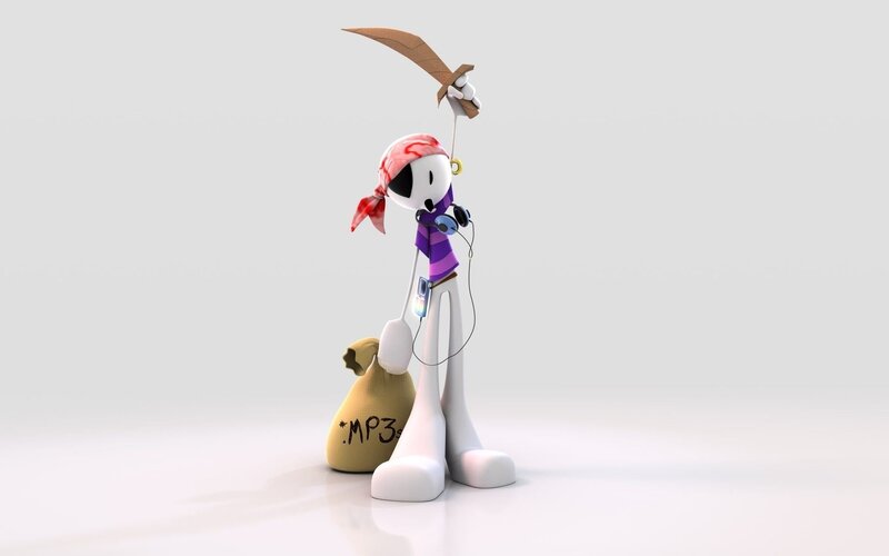 3d Stick Figure Pirate