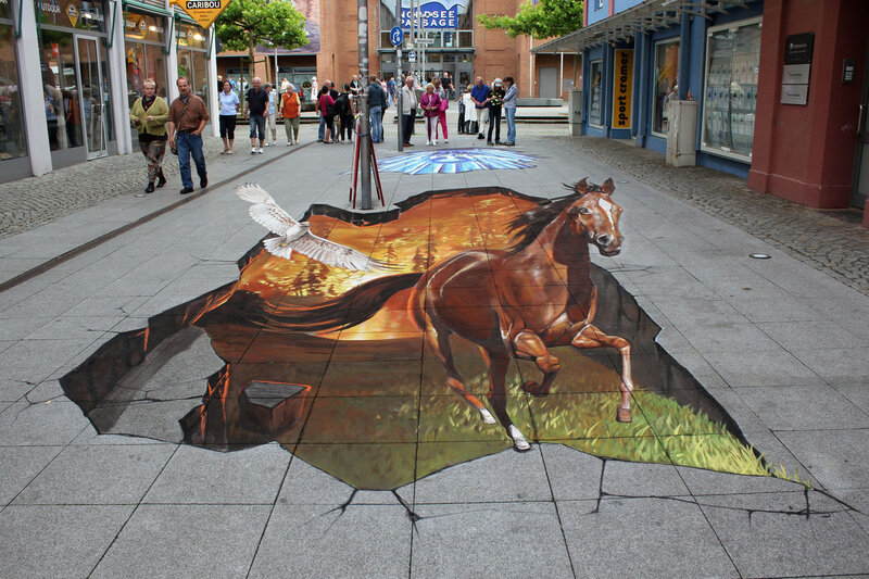 3D Street Art Horse