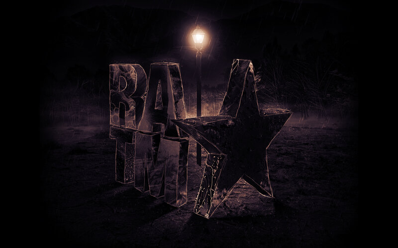 3D Text and Star