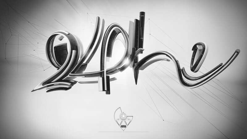 3D text art design