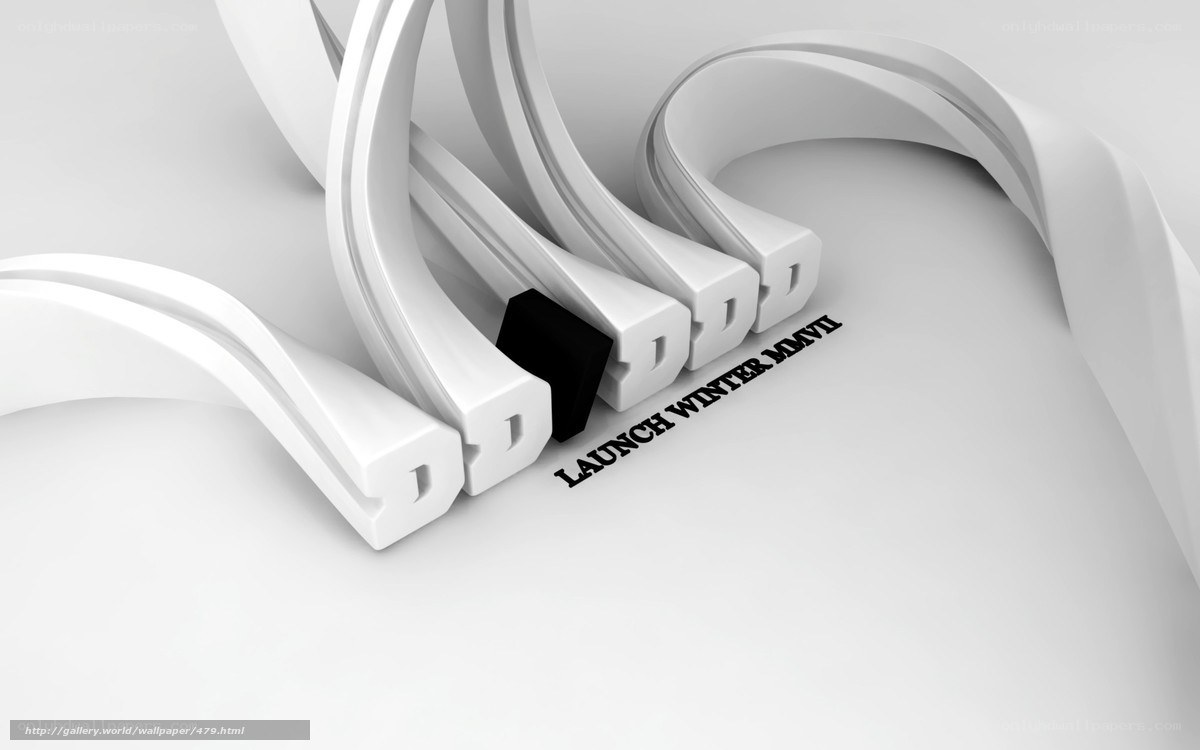 3D text art with launch text