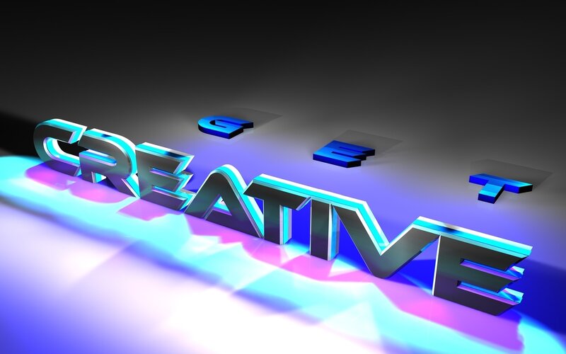 3D text creative design