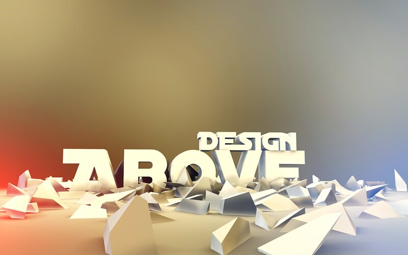 3d Text Design — White
