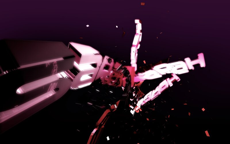 3d Text Explosion — Purple