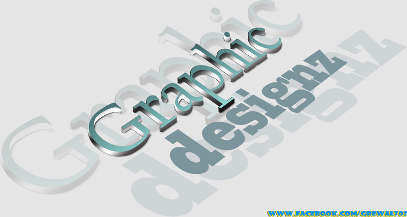 3d Text Graphic — Gray