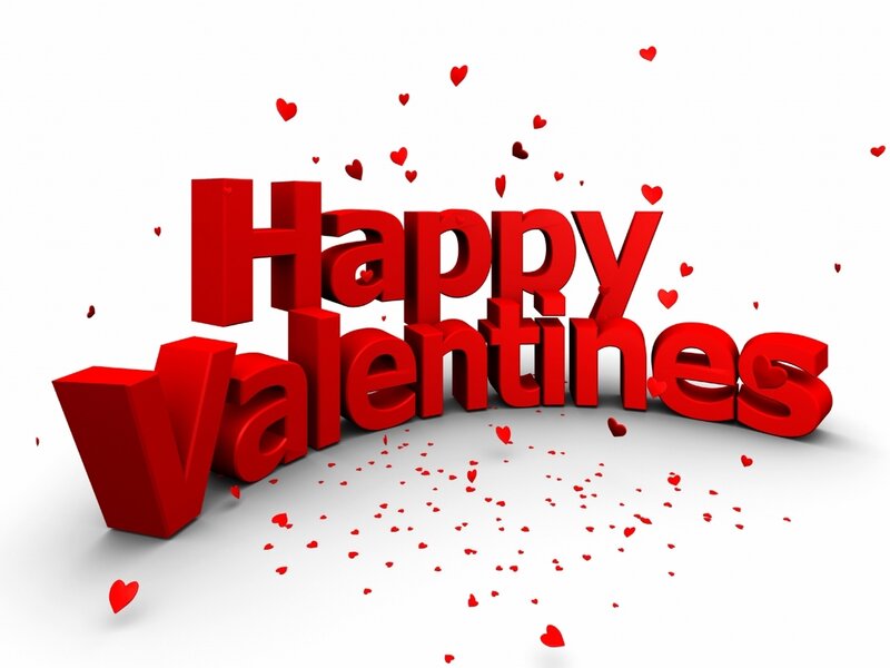 3d Text Happy Valentines