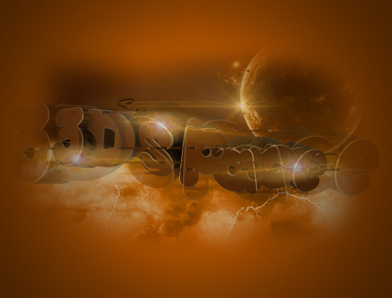 3d Text in Space