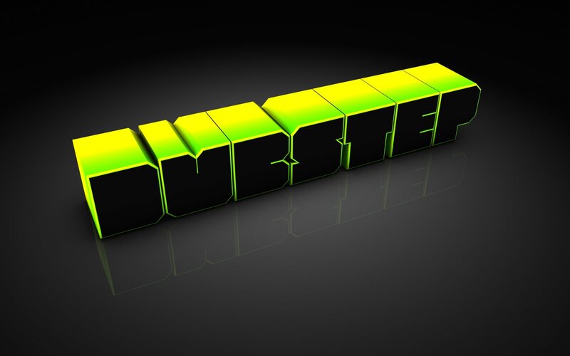 3d Text Logo — Black, Dark