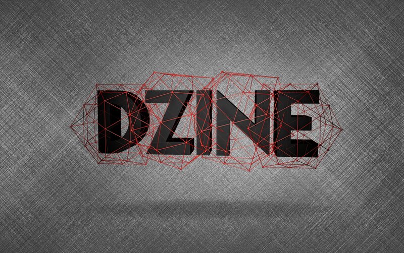 3d Text Logo — Black, Modern, Digital Art