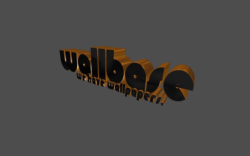 3d Text Logo — Black, Neutral
