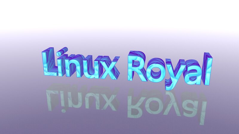 3D Text Logo — Blue, Neutral