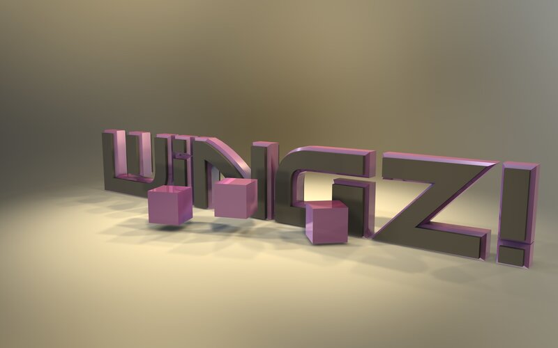 3D text logo design