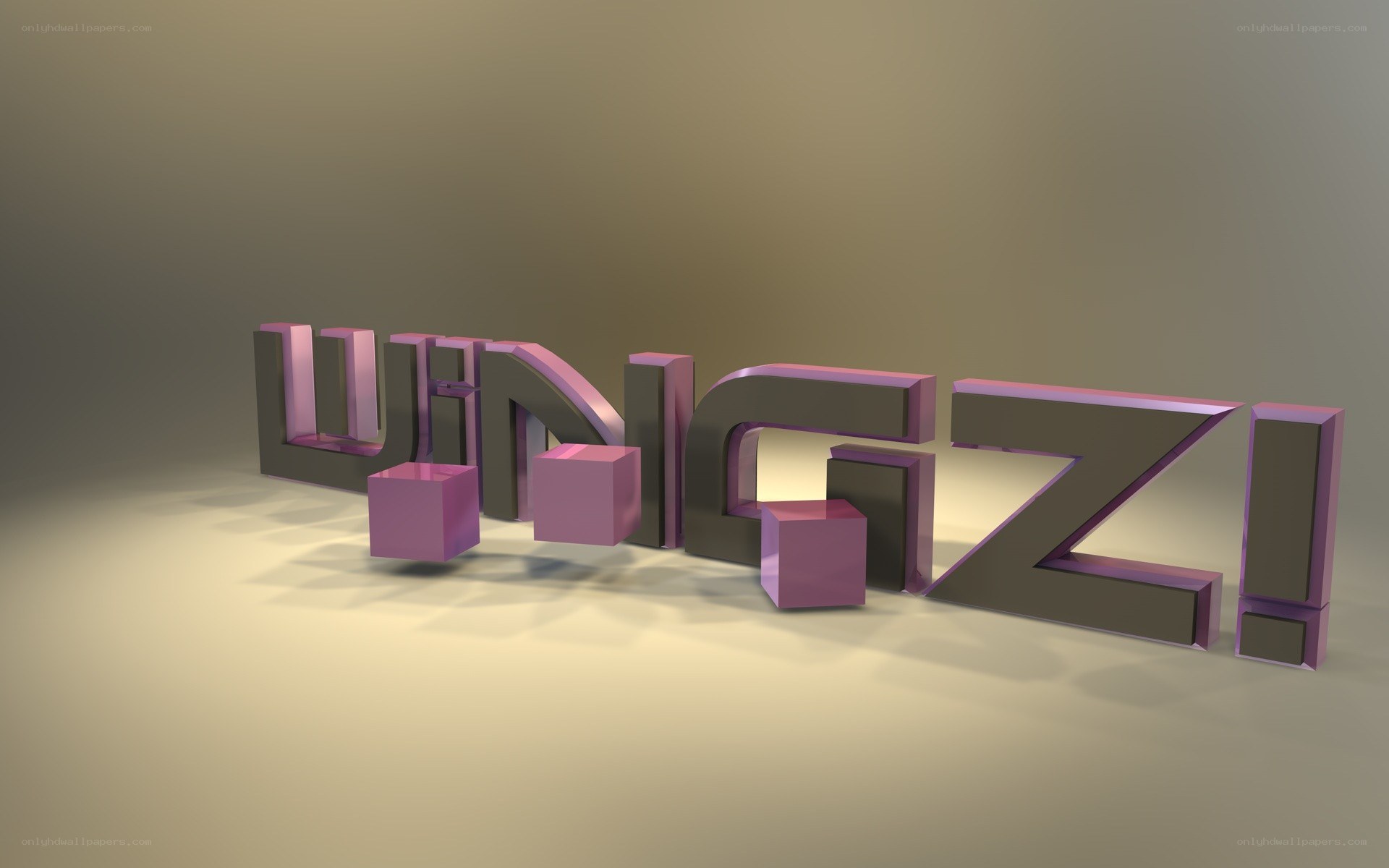 3D text logo design