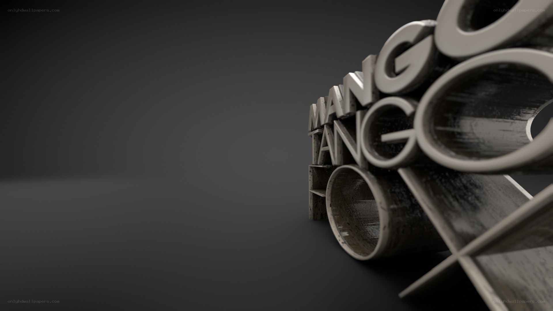 3D text logo design