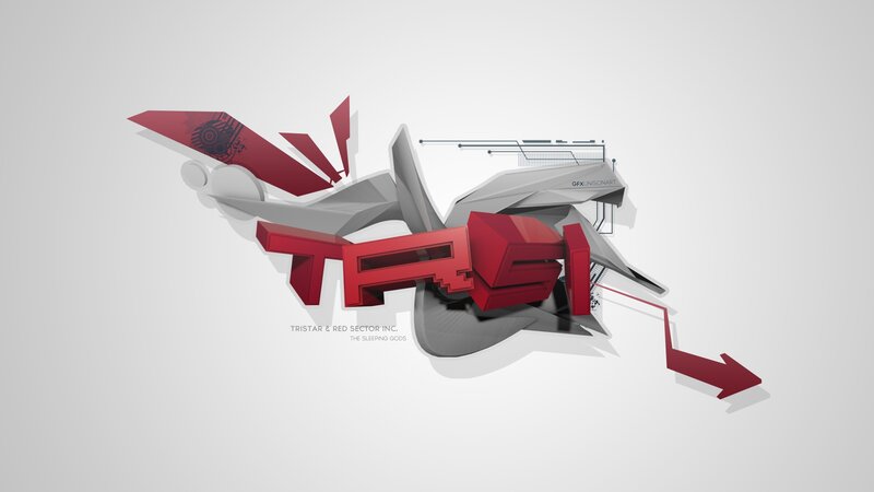 3d Text Logo Design — Red