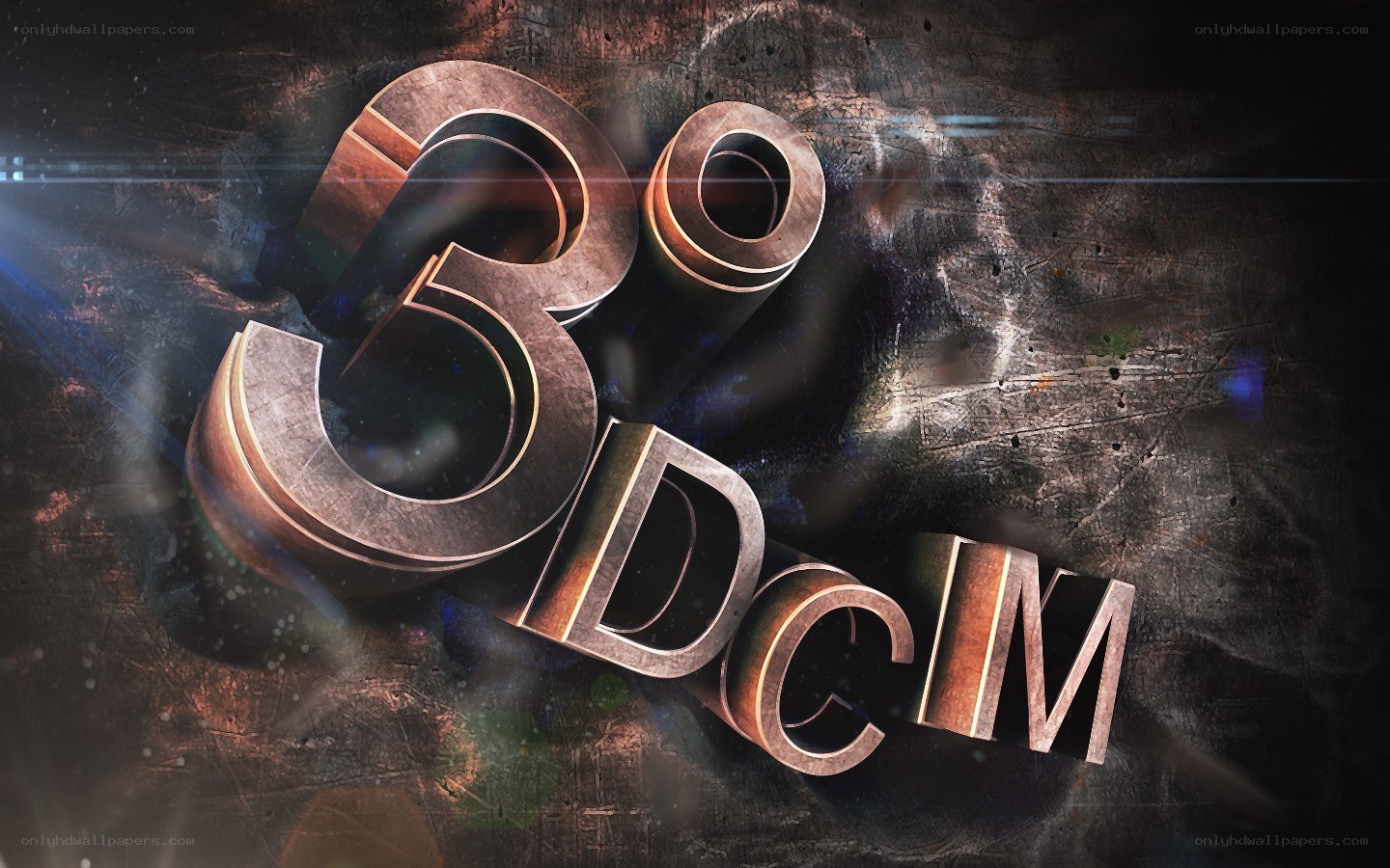 3D text logo design