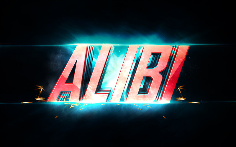 3D Text Logo — Red, Dramatic