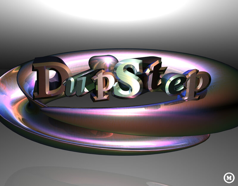 3D Text Logo — Silver