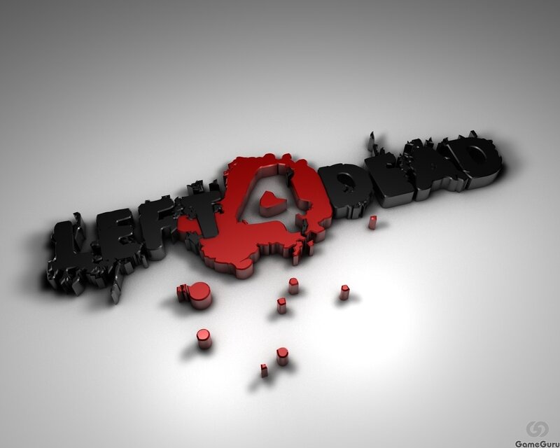 3d Text Logo with Blood Splatter
