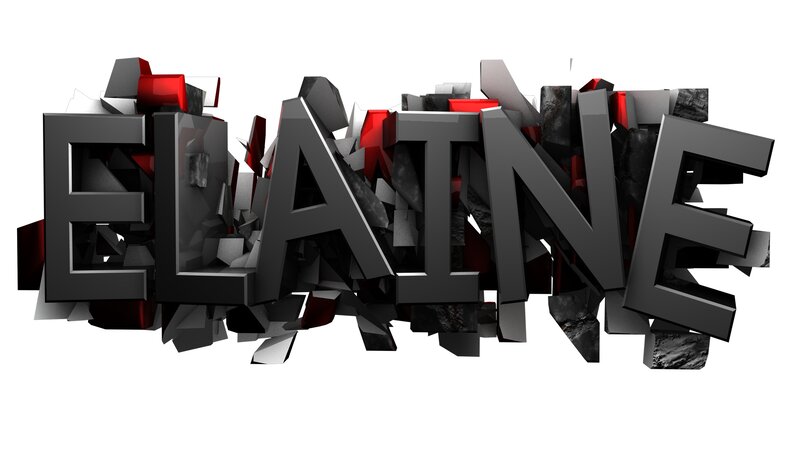 3D Text of the Name Elaine