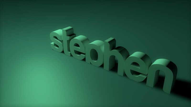 3d Text of the Name Stephen